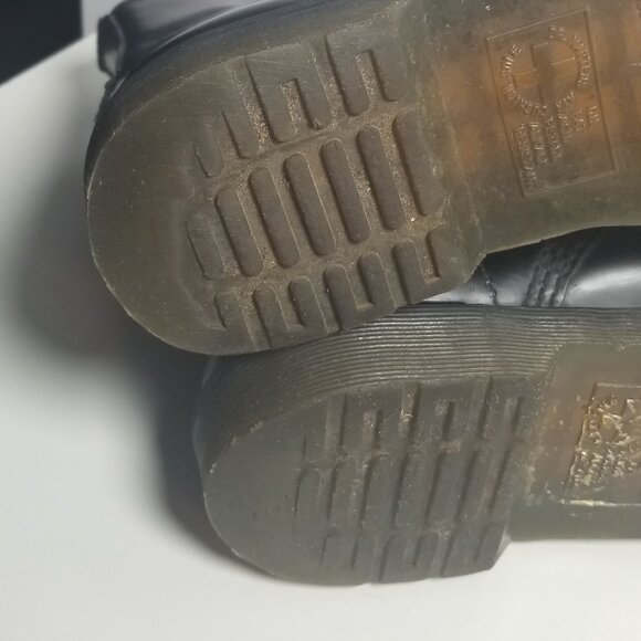 Dr. Martens 1460 Smooth Leather Grunge Goth Combat Black  Boots Sz W 10  M 9 - Picture 8 of 13